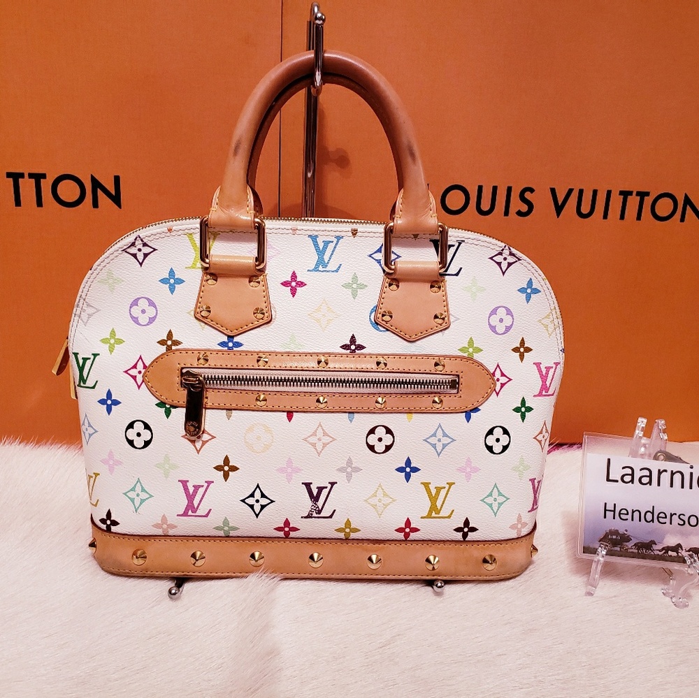 🌹SOLD🌹 Louis Vuitton Multicolor Alma in White